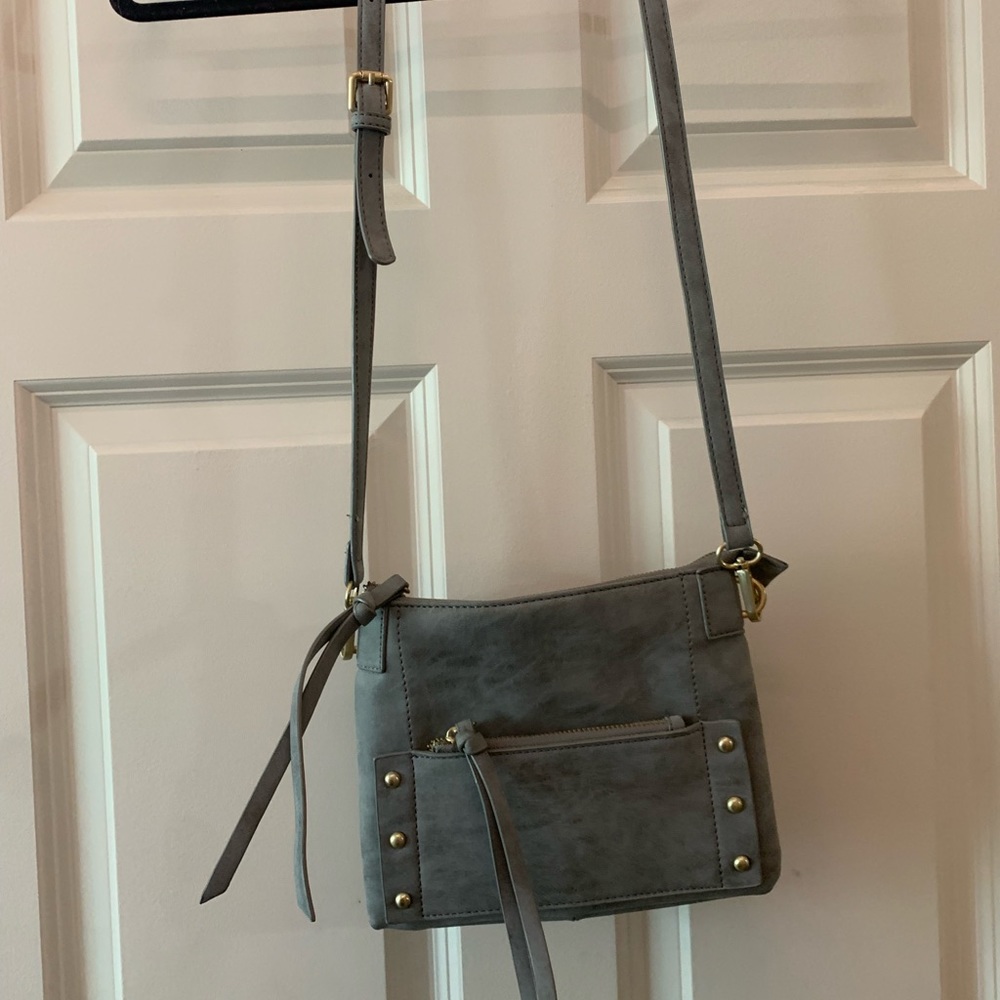 Stone Gray Cross Body Bag